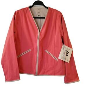 Connoisseur Equestrian Collection Riding Pink Full Zip Reversible Jacket Size S